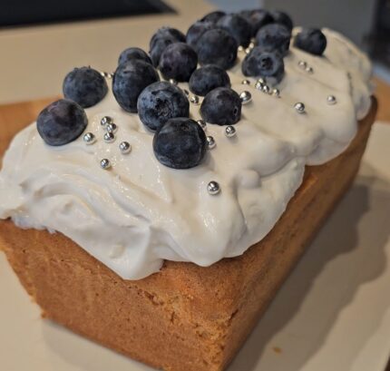 Frosting plumcake senza glutine alla vaniglia