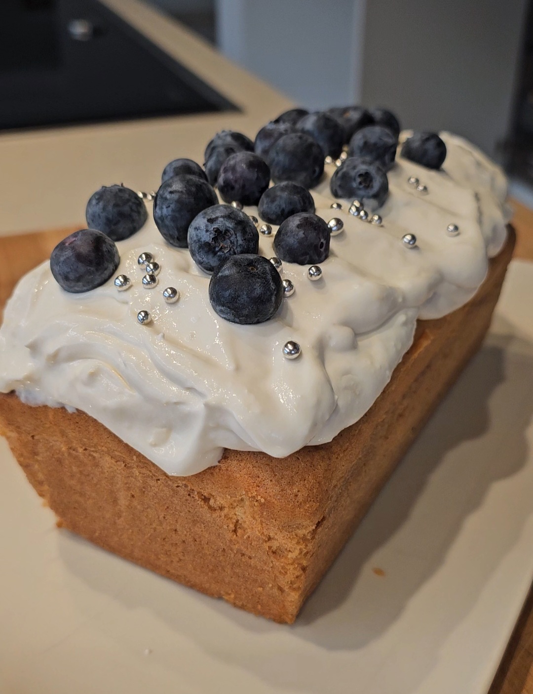 Frosting plumcake senza glutine alla vaniglia
