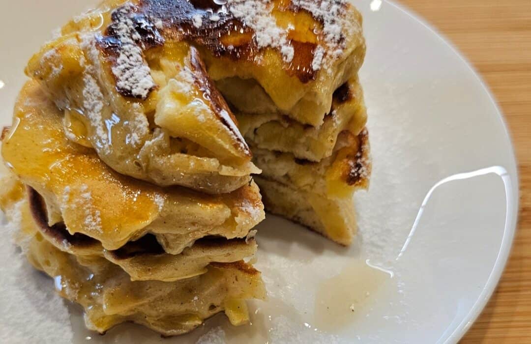 Pancake alle mele senza glutine