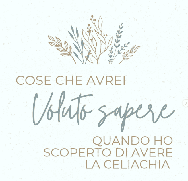 Illustrazione “Cose che avrei voluto sapere quando ho scoperto di avere la celiachia” grafica motivazionale.