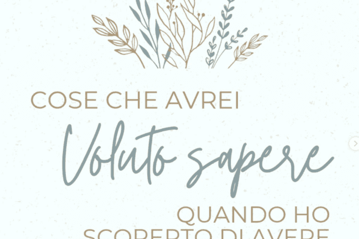 Illustrazione “Cose che avrei voluto sapere quando ho scoperto di avere la celiachia” grafica motivazionale.